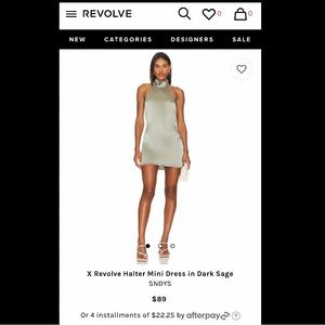 REVOLVE satin dress